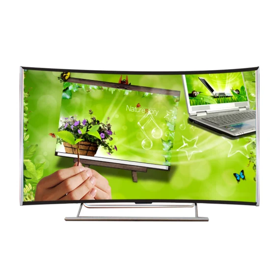 49/50/55/60/65 Zoll gebogenes Glas Android Smart TV LED 4K TV Smart Television gebogener LED-TV-Bildschirm