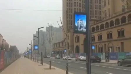 Ckgled Straßenbeleuchtungsmast/-säule, Outdoor-Medien-LED-Posterbildschirm mit Smartphone-Design (P4, P5, P6)